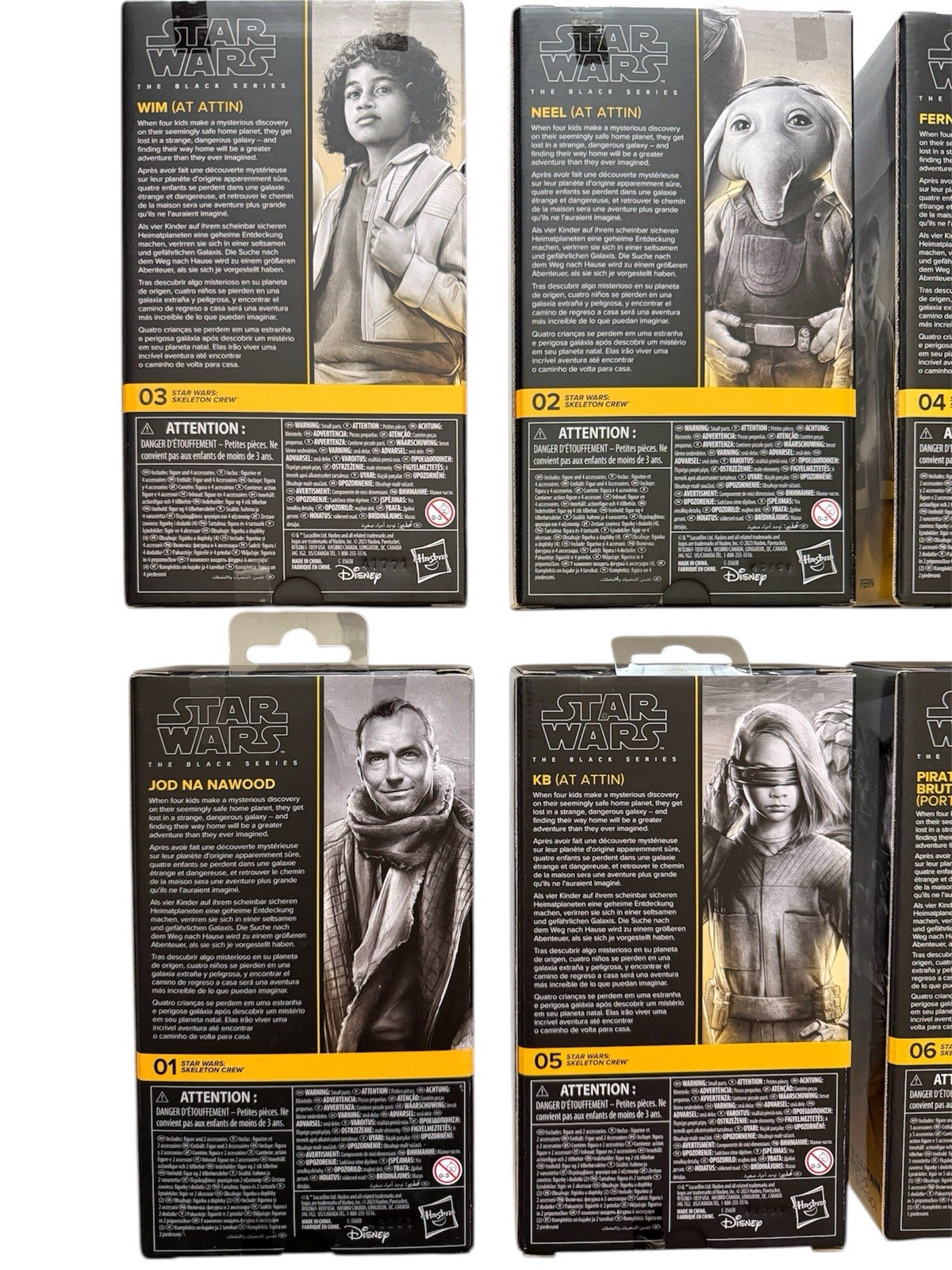 Set Of 6 Star Wars Black Series SKELETON CREW Wim Fern Neel KB Cpt Brutus Jod