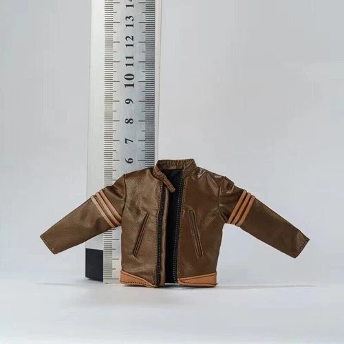1/12 Male Brown Jacket Wolverine Logan PU Leather Coat Model Fit 6” Figure
