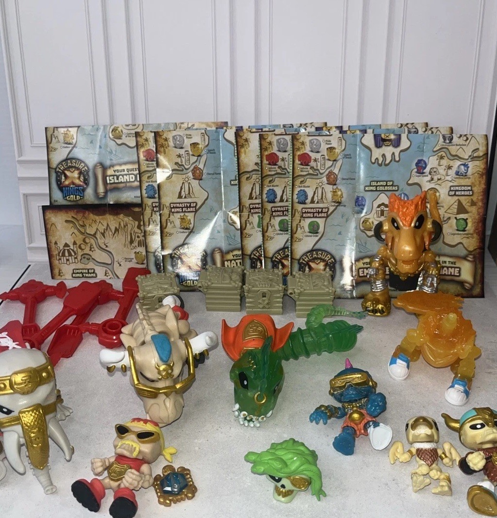 Treasure X Figures Accessories Weapons Tools Animals Dynasty King Flare Lot