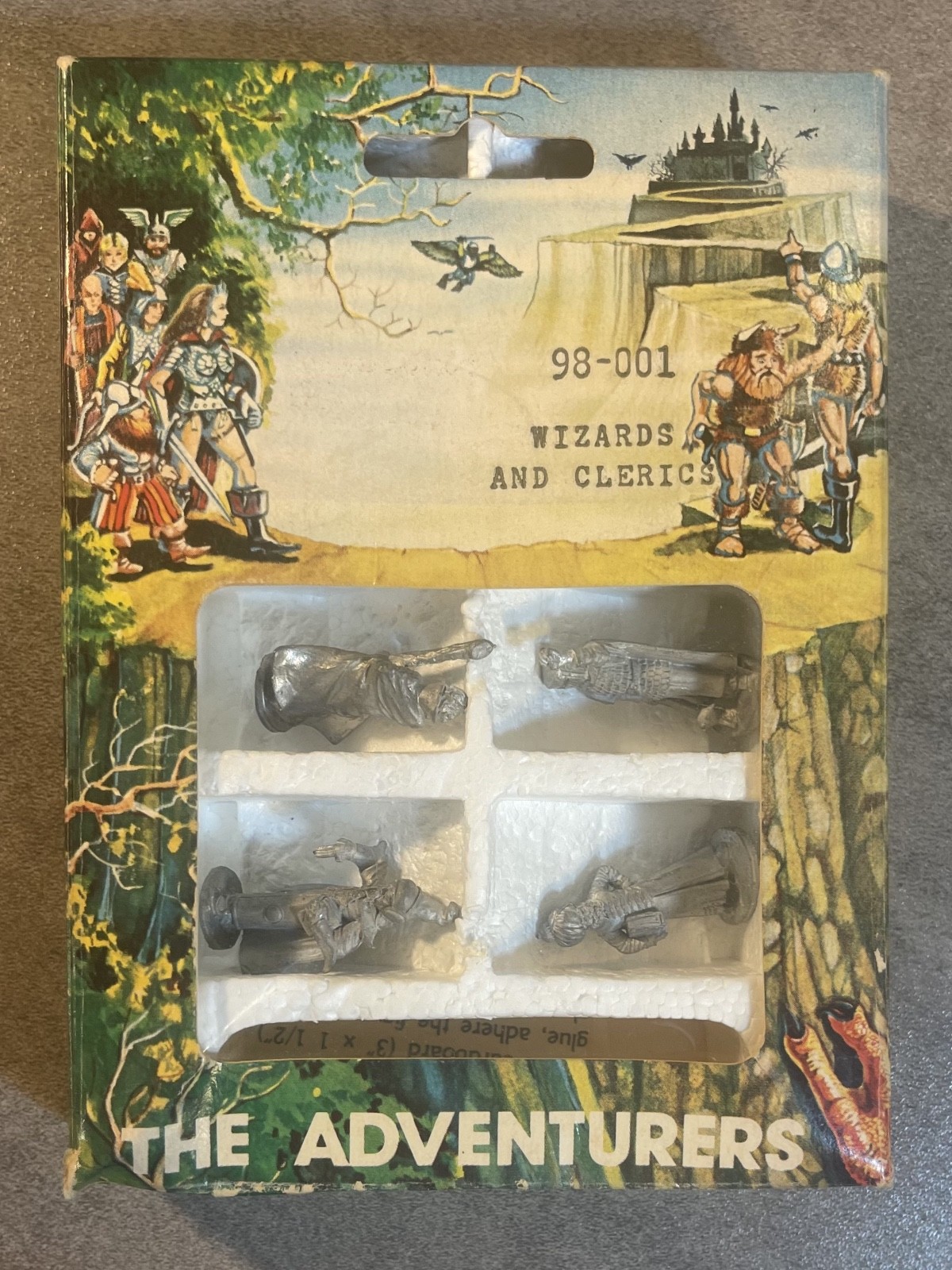 RAL PARTHA-THE ADVENTURES-98-001 WIZARDS AND CLERICS-METAL GAMING MINIATURES MIB