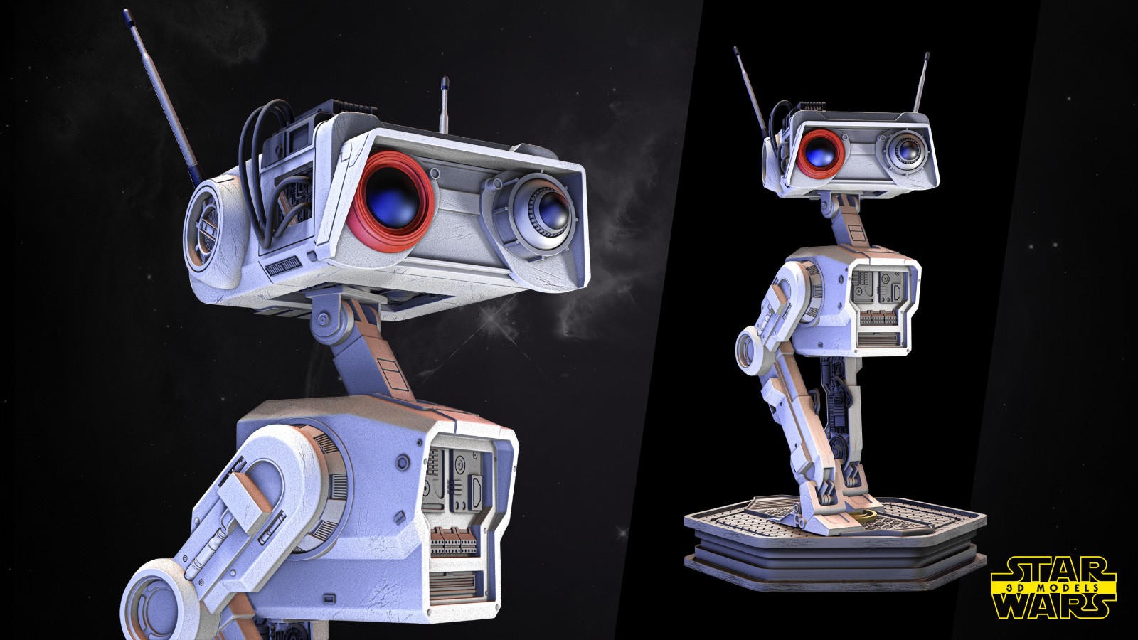 BD‑1 Droid | 1/8 Scale Resin Kit | Star Wars Jedi: Fallen Order (Unpainted)