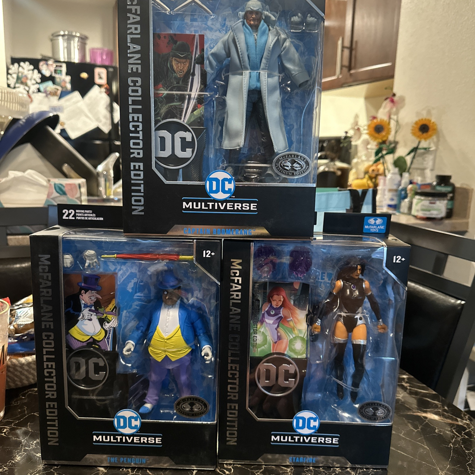 McFarlane DC Multiverse CE Platinum Blackfire, Captain Cold & Penguin 7″ Figures