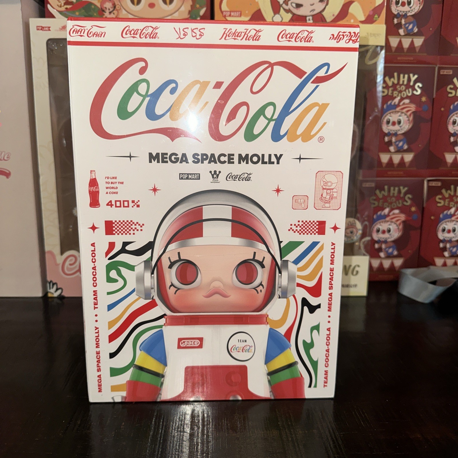 POP MART MEGA SPACE MOLLY 400% TEAM COCA-COLA