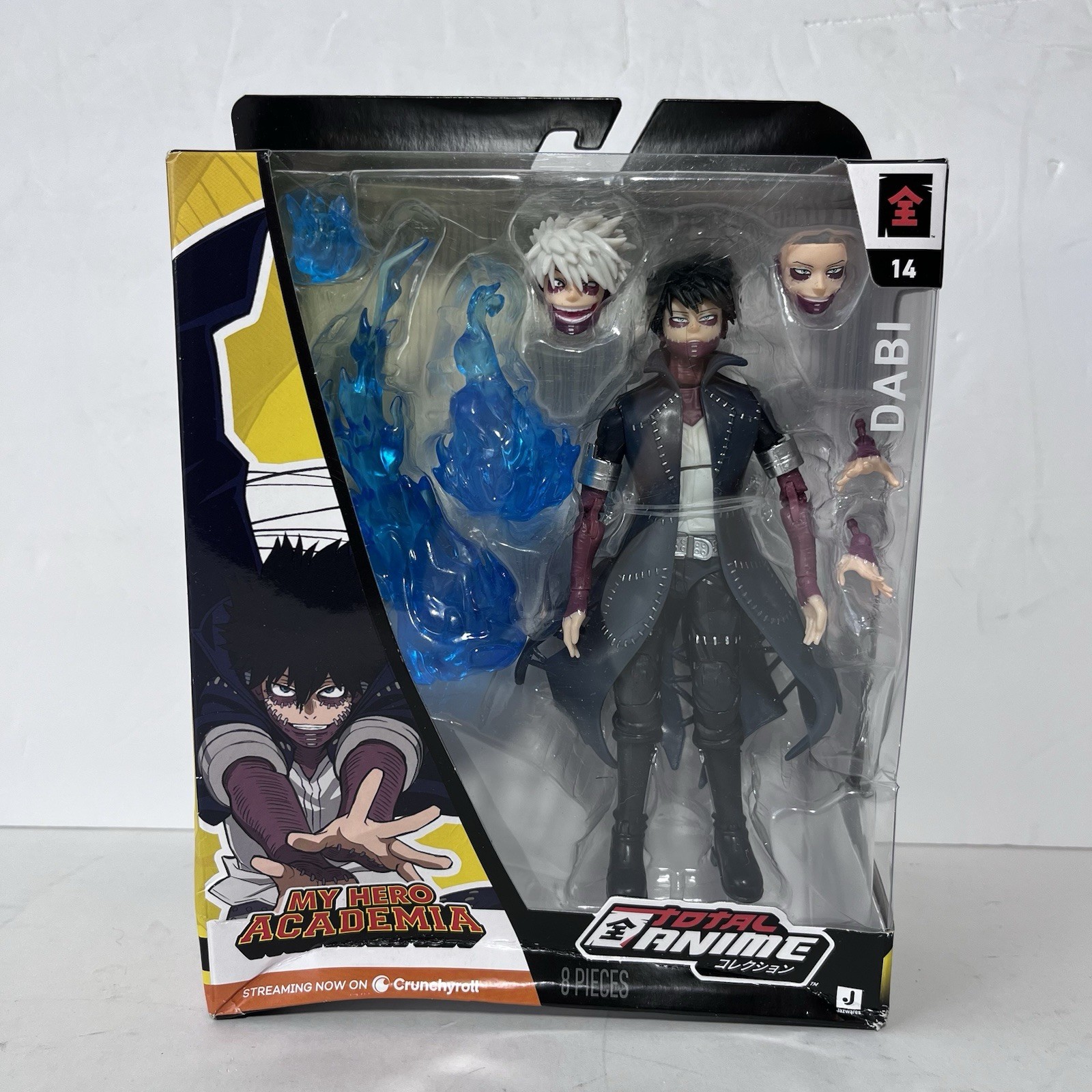 My Hero Academia Dabi Total Anime Collection 6.5” Action Figure Jazwares 8 Piece