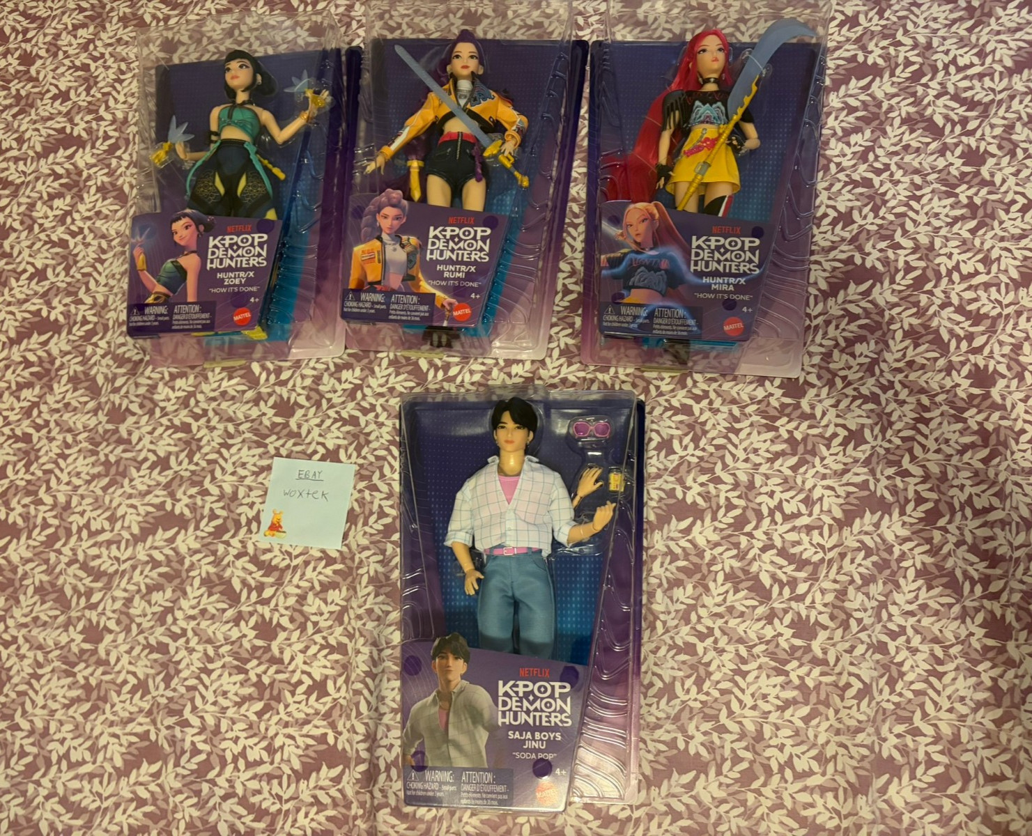 New Mattel KPop Demon Hunters How it’s Done Doll Full Set – Rumi/Zoey/Mira/Jinu