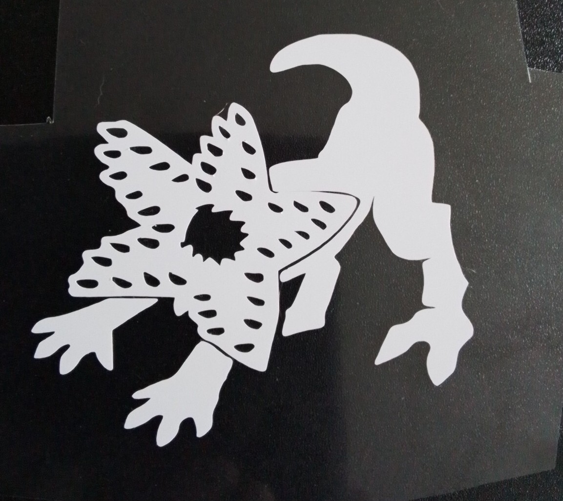 Stranger Things Demogorgon Vinyl Car Decal ( size 3.5×3)