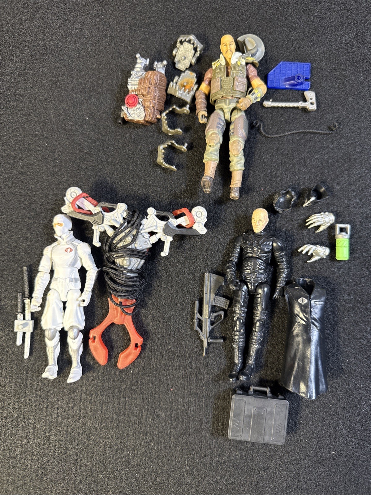 Lot Of 3 GI Joe Modern Figures ARAH Hasbro 2000’s Recondo Rex Lewis Storm Shadow