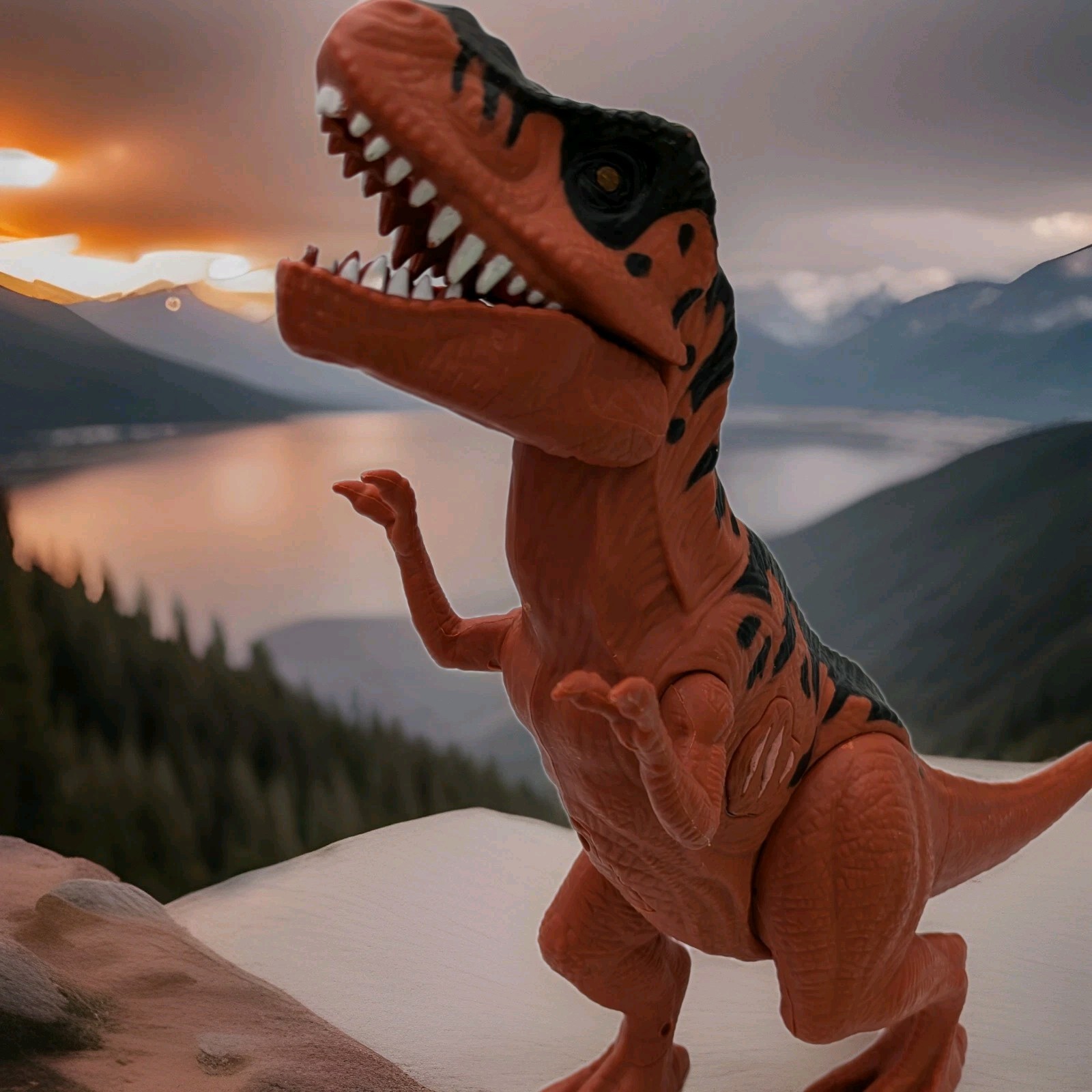T Rex Toy Dinosaur 15″ Growling Mouth and Eyes Light Up WM-H 20210315