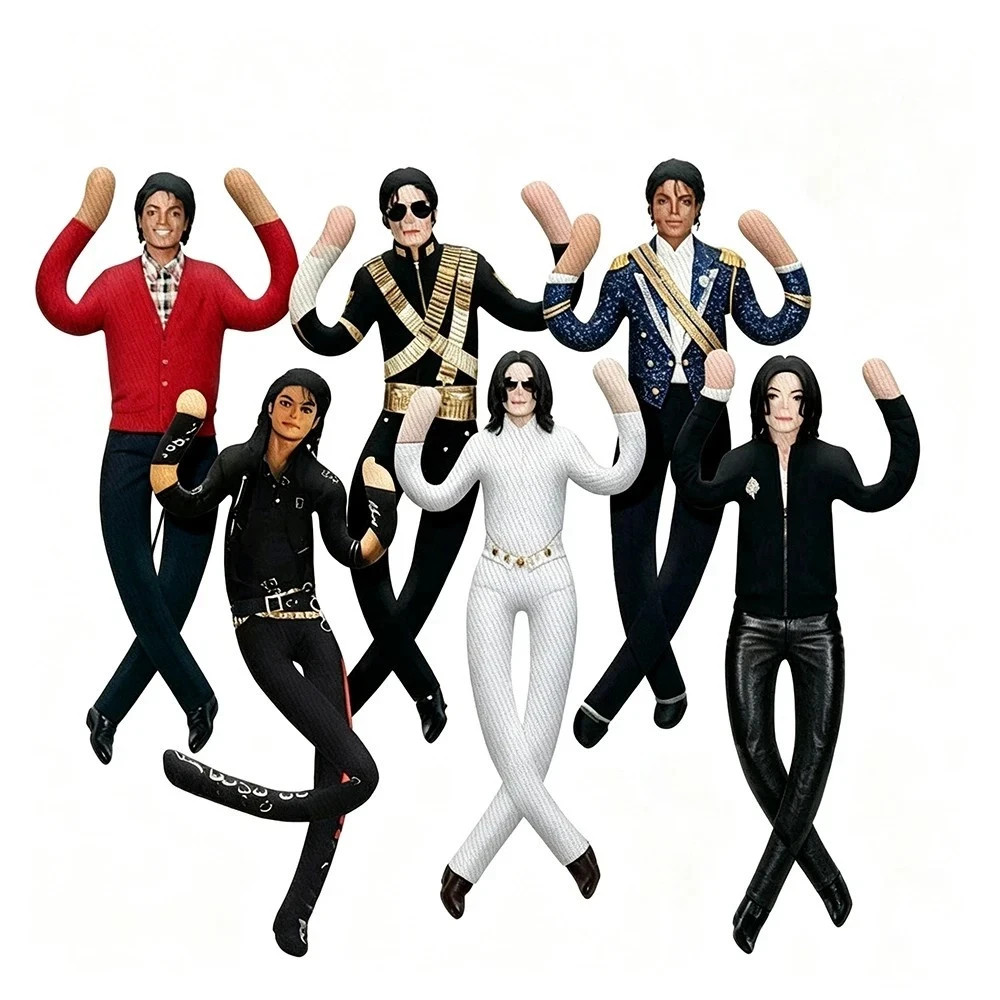 Michael Jackson Cosplay Doll Plush Stuffed Figure Abstract Joint Mobility Toy US