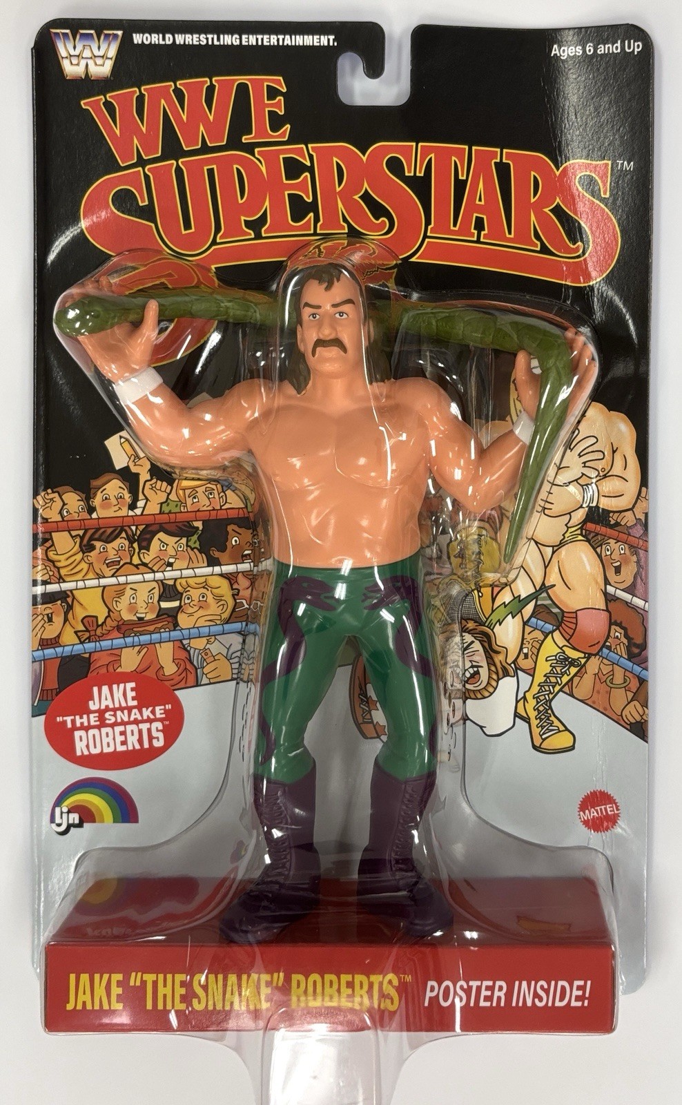 WWE SUPERSTARS LJN 2026 JAKE “THE SNAKE” BLACK CARD CHASE 8″ Figure In Hand