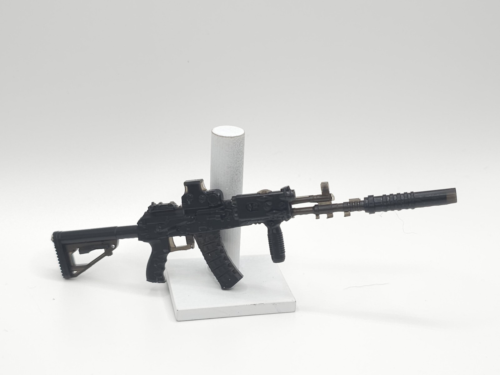3d Printed AK-12 EOTECH SITE SILENCER 1:12 6″ GI Joe Classified/Marvel Legends
