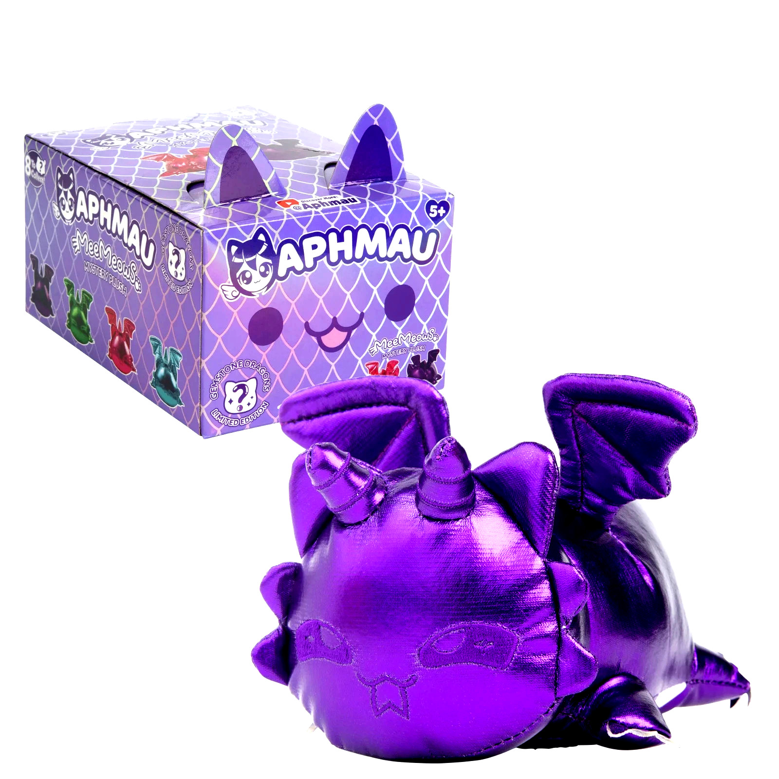 Aphmau MeeMeows Mystery Cat Plush NEW LTD ED **6″ GEMSTONE DRAGONS* You Choose