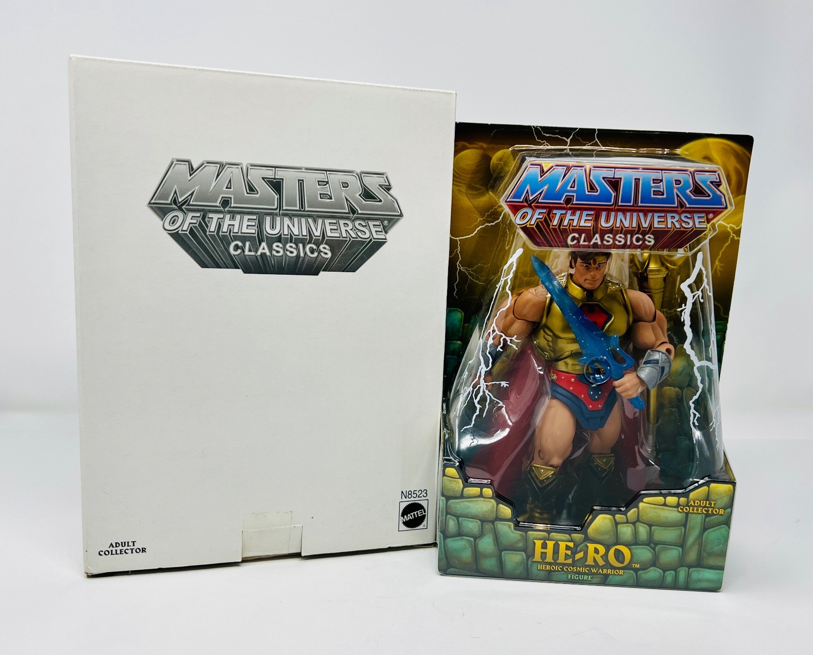 2009 HE-RO MOTUC EXCLUSIVE SDCC LOGO VARIANT MASTERS UNIVERSE CLASSICS MOTU MOC
