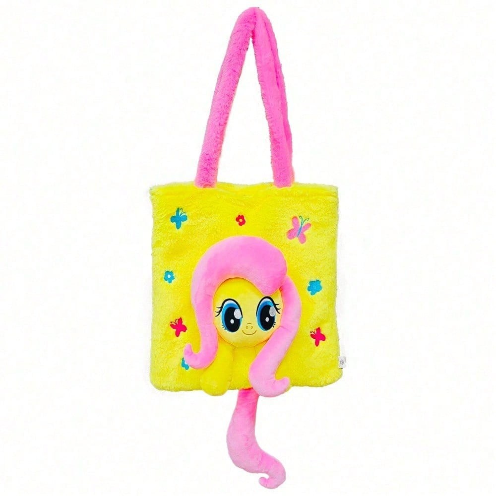 My Little Pony Single Backpack One Shoulder Bag Fluttershy Soft Plush Bag Gift