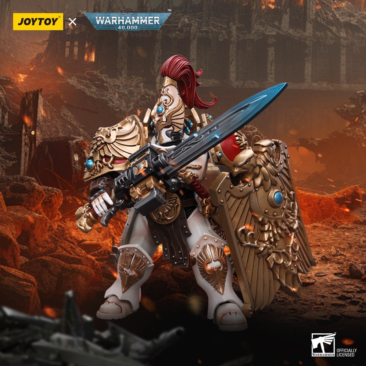 JOYTOY Warhammer 40K 1/18 Adeptus Custodes Solar Watch Custodian Guard Model