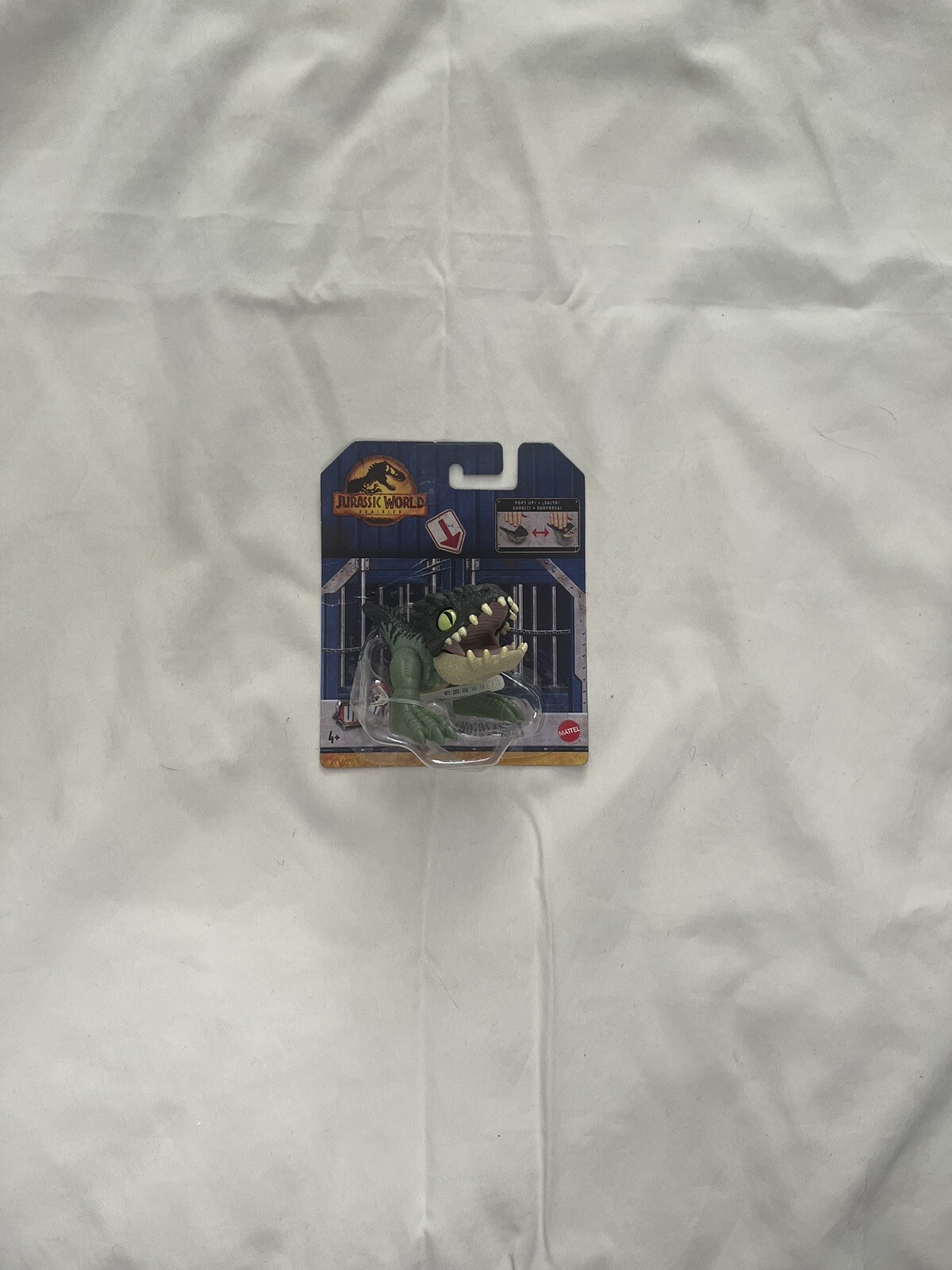 Jurassic World Dominion, Mattel, Pop Up Green Raptor Ages 4 and Up
