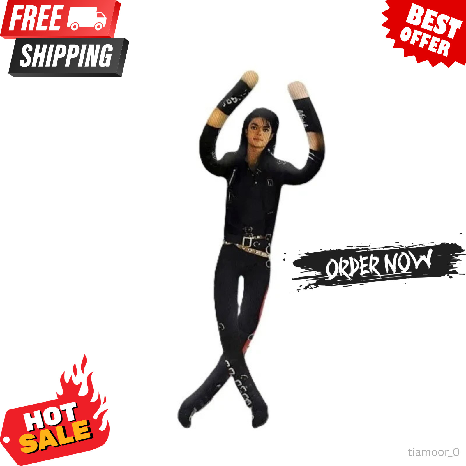 Michael Jackson Plush Doll Cosplay Stuffed Figure Collectible Room Decor Gift