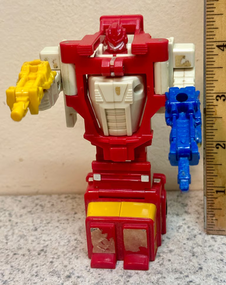 Vintage 1988 Hasbro Transformers G1 Quickmix Complete with Weapons Excellent