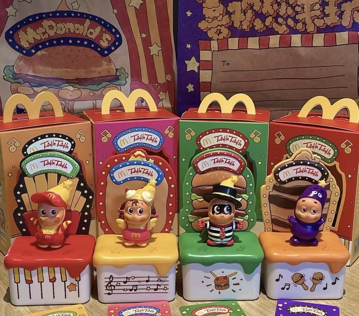 Pop Mart Twinkle Twinkle McDonald Party Music Series Whole Set U.S. Seller