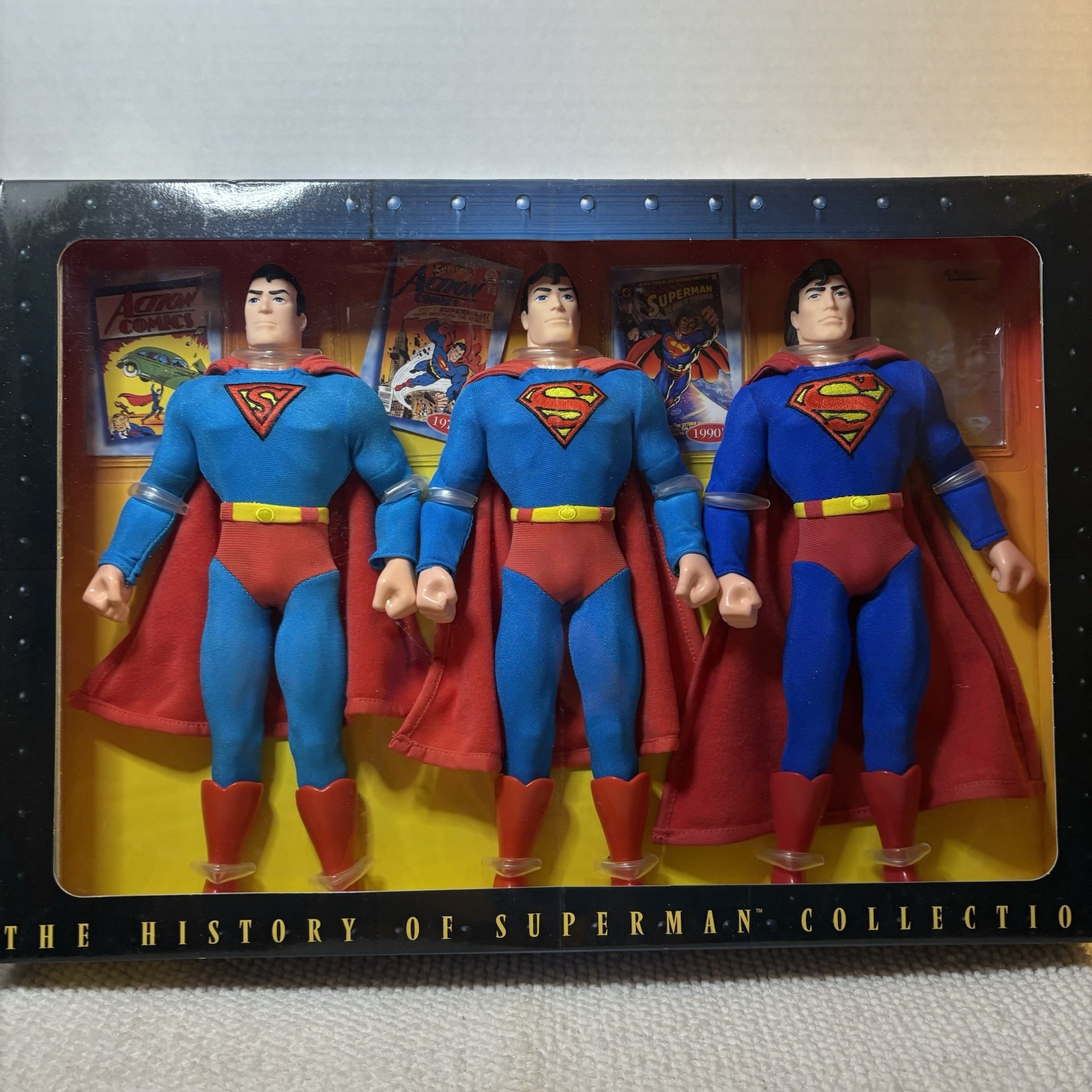 FAO Schwarz Superman History Collection by Kenner 1996 NIB Action Figure Set