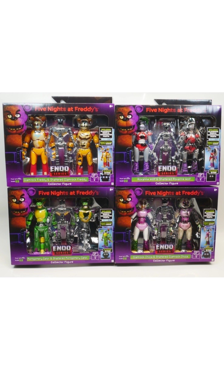 Jazwares Five Nights At Freddy’s Endo Series Wave 3 Glamrock Set