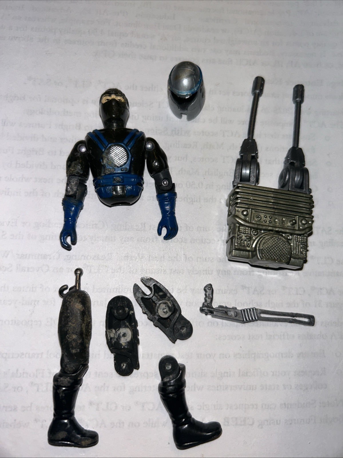 GI Joe Laser Viper Series 9 1990 Parts MH