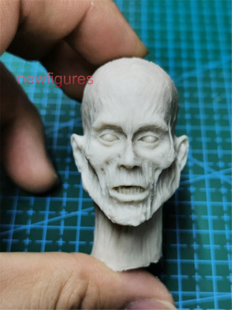 1:18 Qing Dynasty Zombie Head Sculpt Model For 3.75inch Male Action Figure Body