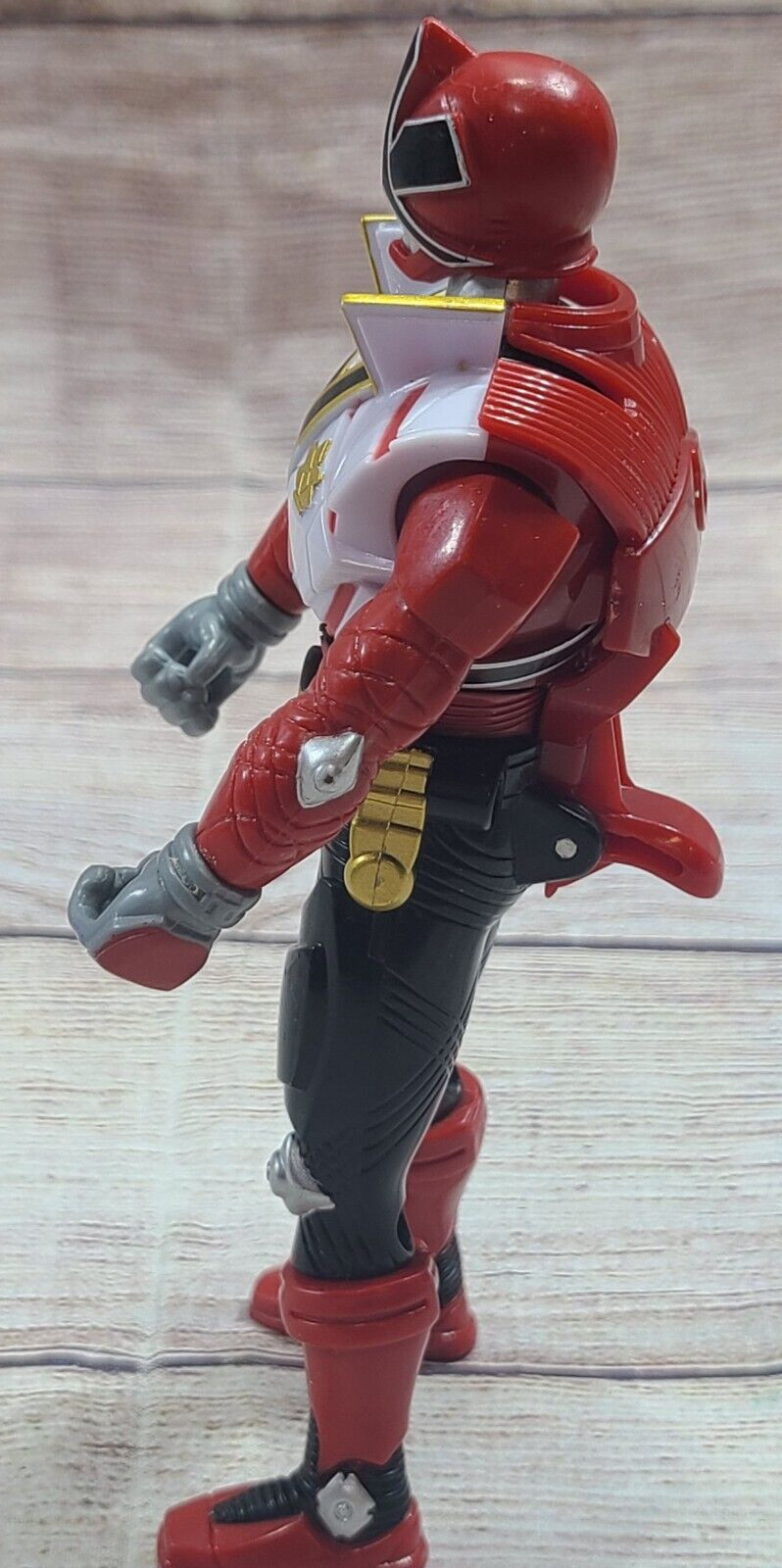 Bandai Power Rangers Mega Force Action Figure Red Black White 6″ 2011