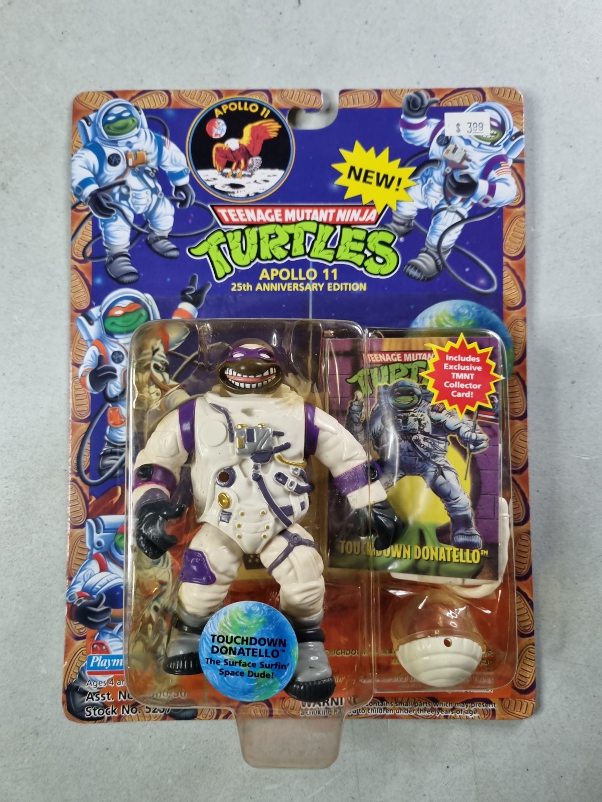 NEW 1994 TMNT Apollo 11 Touchdown Donatello 25th Anniversary Edition Playmates