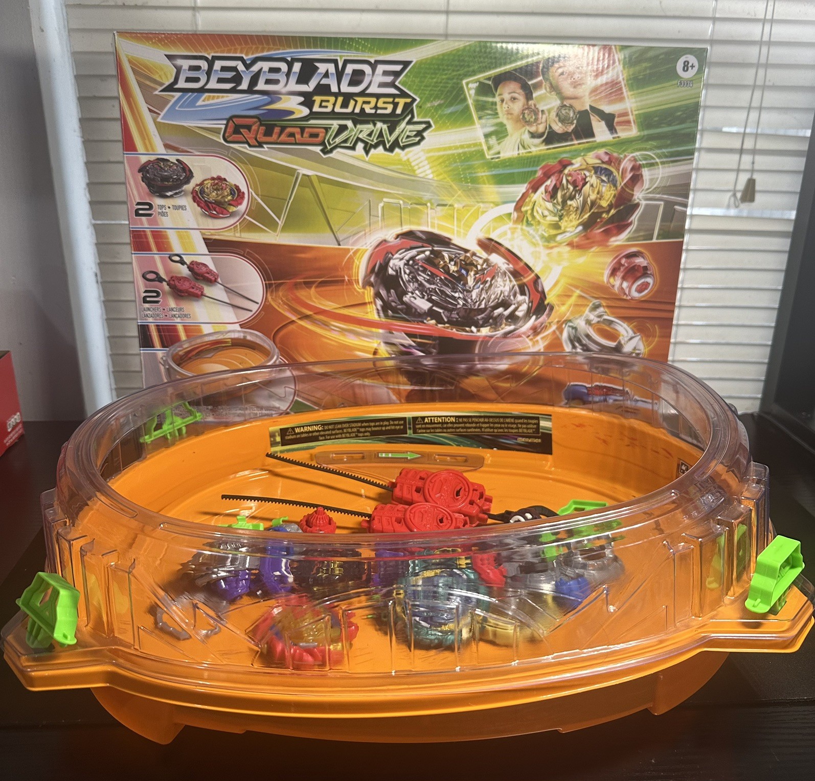 BEYBLADE BURST QUAD DRIVE COSMIC VECTOR BATTLE Set w/ Tops Launchers BEYSTADIUM
