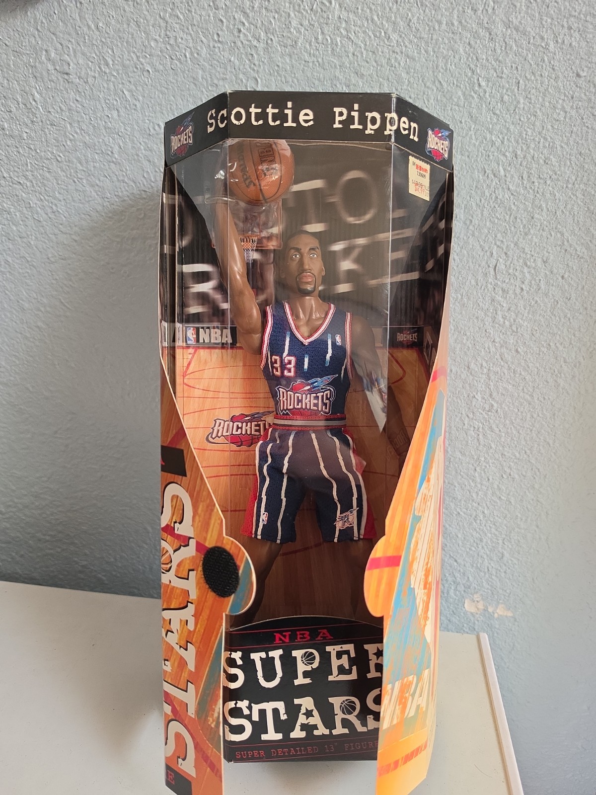 1999 Mattel NBA Super Stars 13″ Figure Scottie Pippen Houston Rockets – SAME DAY