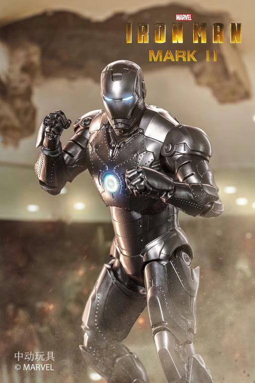 ZD-MK2-L: ZD Toys Marvel Iron Man Mark 2 Mark II 7″ action figure (LED Ver.)