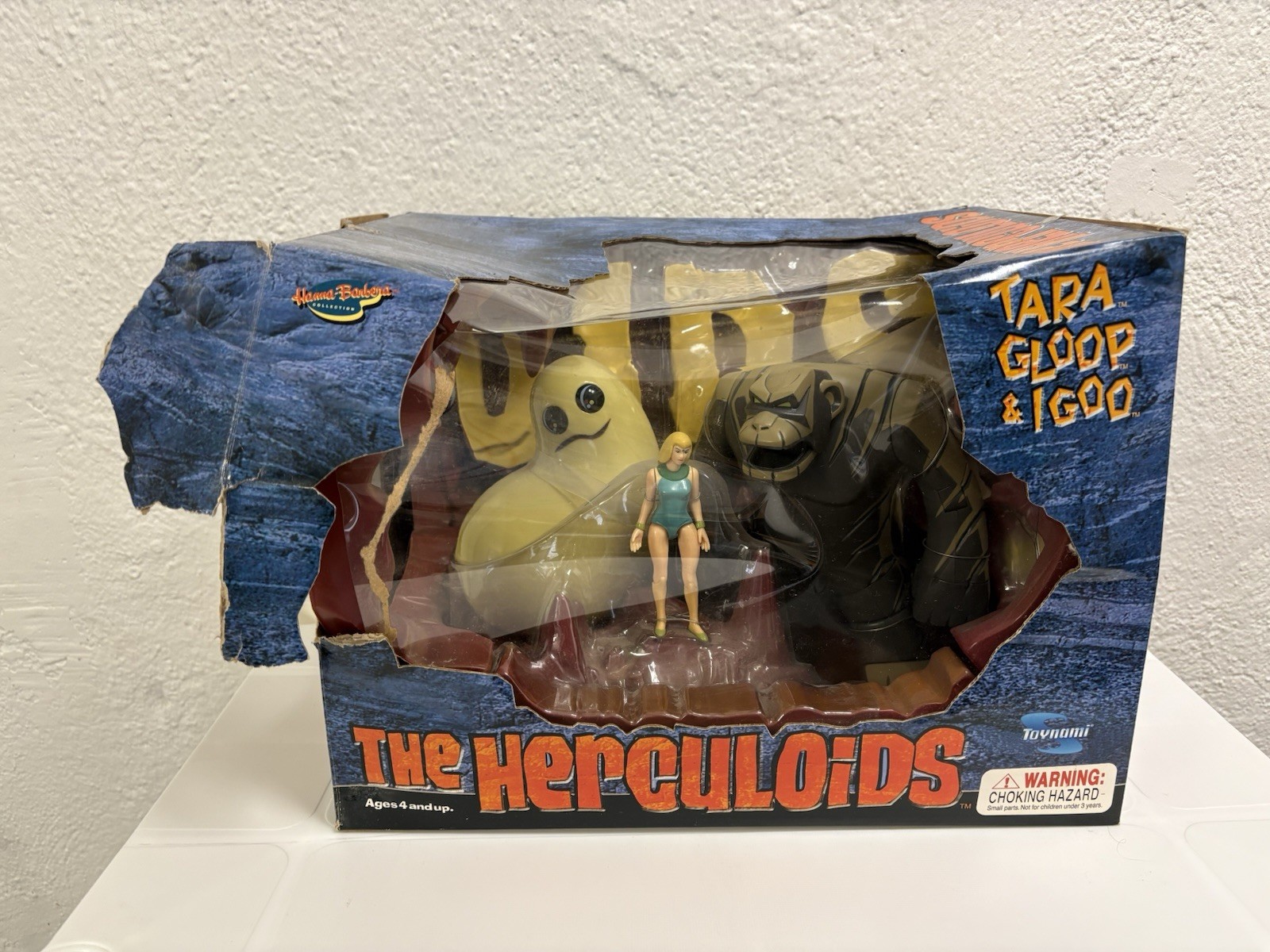 Herculiods Tara Gloop & Igoo 2003 Toynami Action Figure Set Damaged Box Complete
