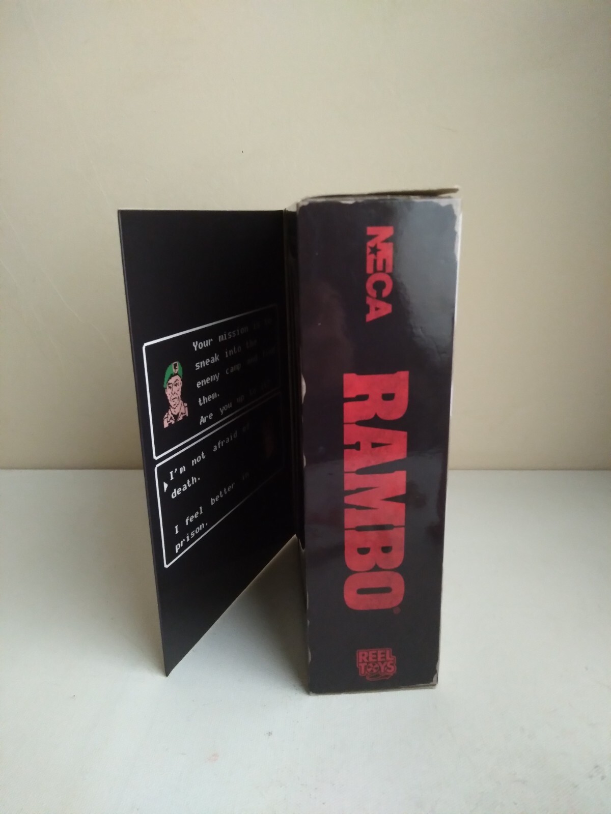 NECA ULTIMATE RAMBO NES FIGURE NINTENDO ATARI REEL TOYs SYLVESTER STALLONE LOOK