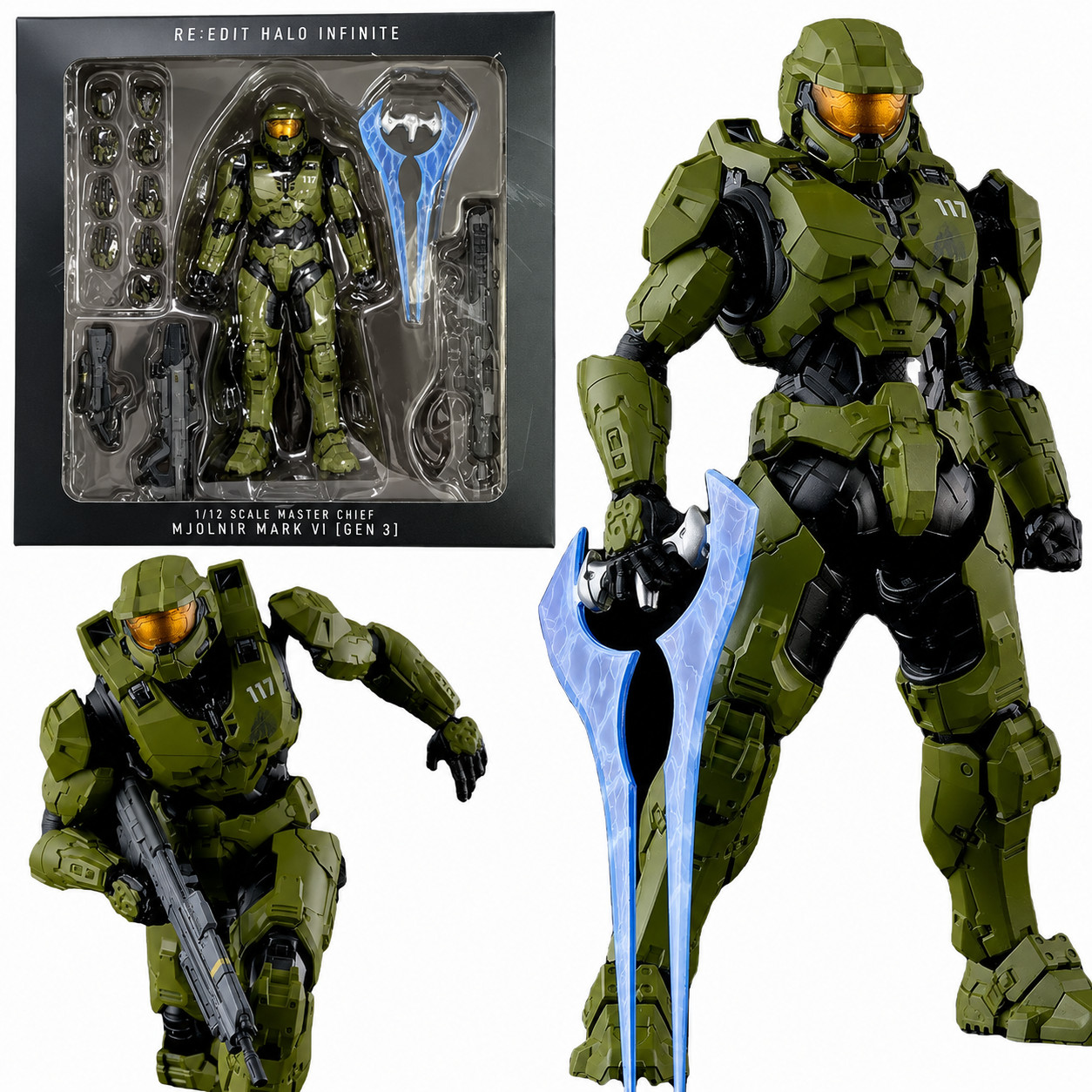 Halo Infinite Master Chief Mjolnir MK VI [GEN 3] 6″ Action Figure w/Weapon Boxed