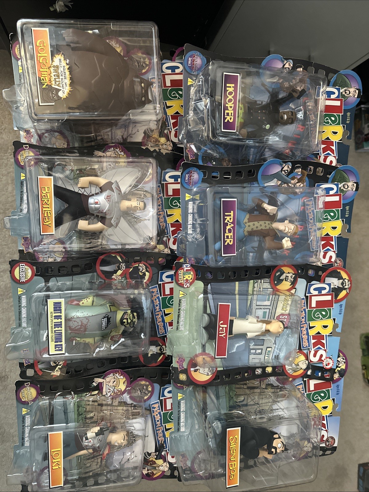 Clerks Inaction Figures + Bluntman and Chronic + Funkos + Signed Photo Lot of 18