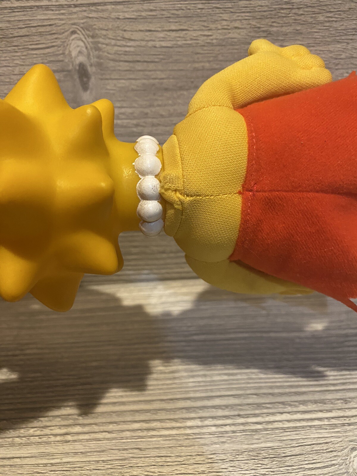 LISA SIMPSON 8″ DOLL 1990 Plush With Plastic Head Vintage Simpson Collectible