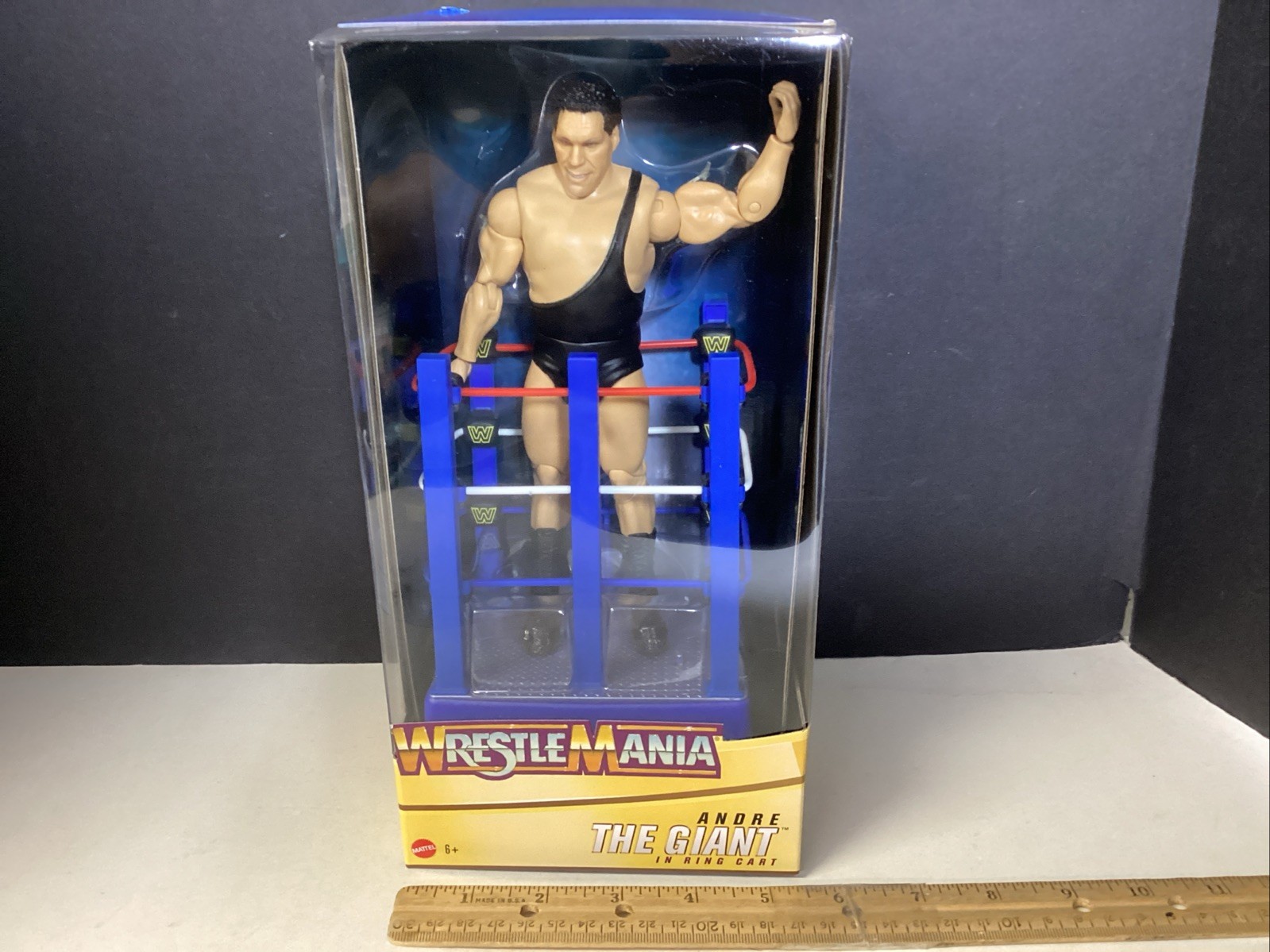 Mattel Andre The Giant In Ring Cart 7.5” Action Figure Wrestle Mania 2020 #18