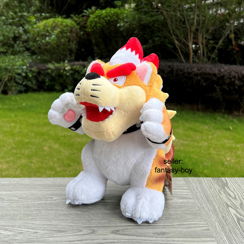 28cm High Quality Super Mario Plush Cat Bowser Koopa Boss Stuffed Toy Soft Doll