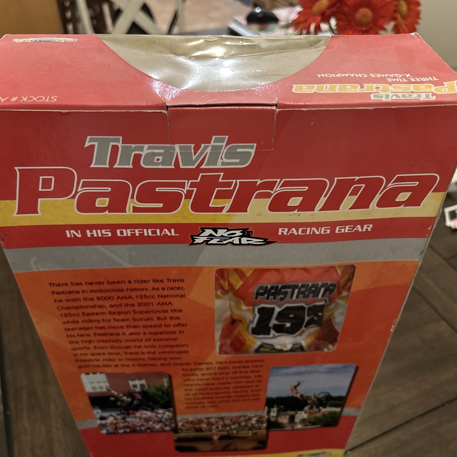 DreamCo Travis Pastrana MX All Stars Suzuki No Fear Freestyle 16in Doll Boxed