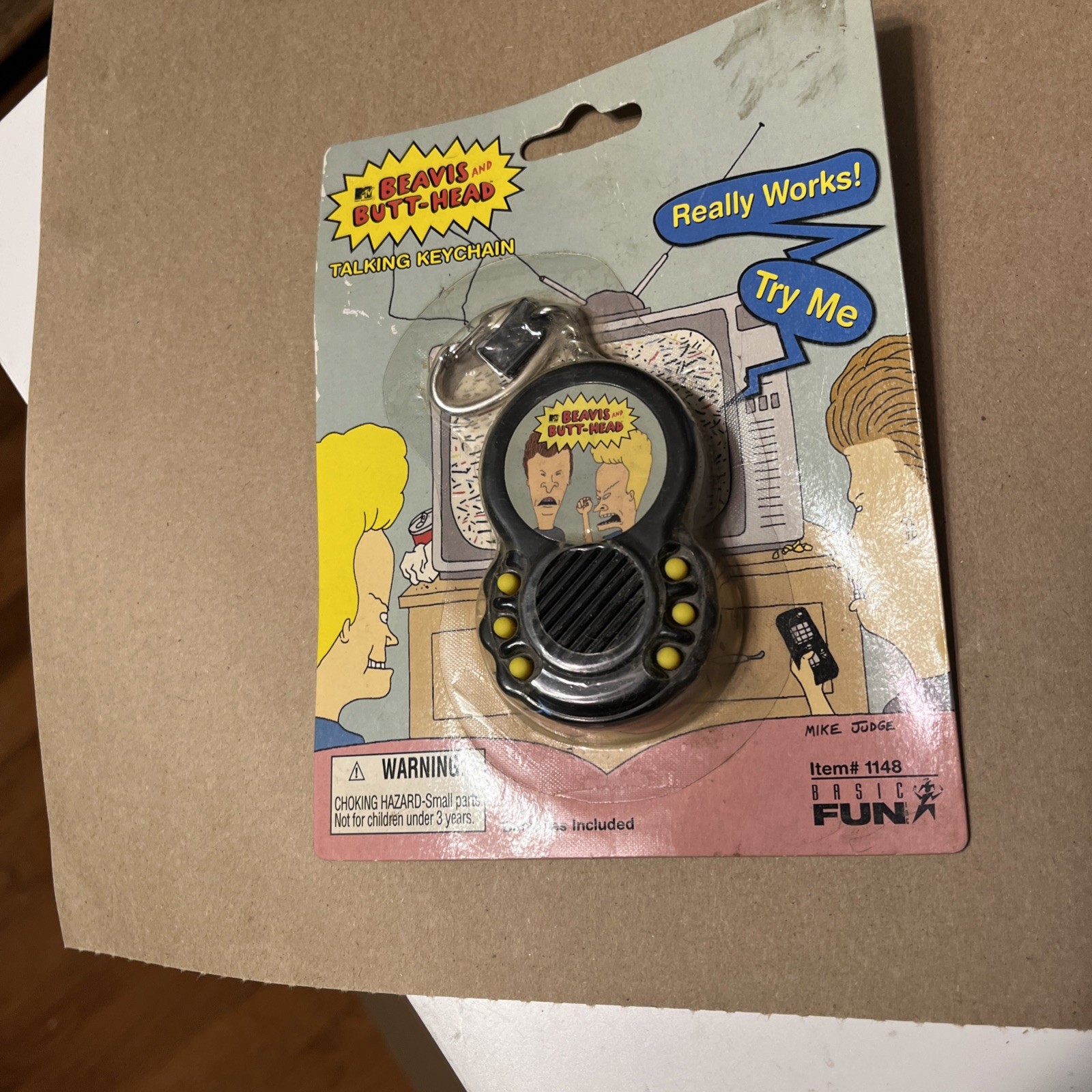 MTV’s Beavis & Butt-Head Talking Keychain Includes 6 Cool Phrases Needs Battery