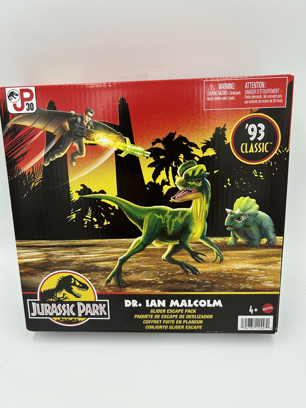 Jurassic Park ’93 Classic Spectial Edition Dr. Ian Malcolm Glider Escape Pack