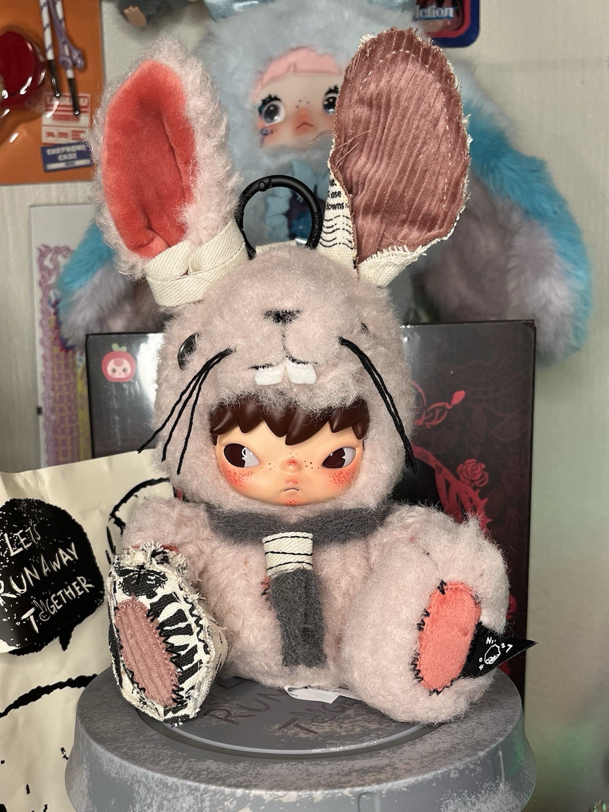 Pop Mart Hirono Little Hare Pink Bunny Plush Pendant Blind Box Confirmed New