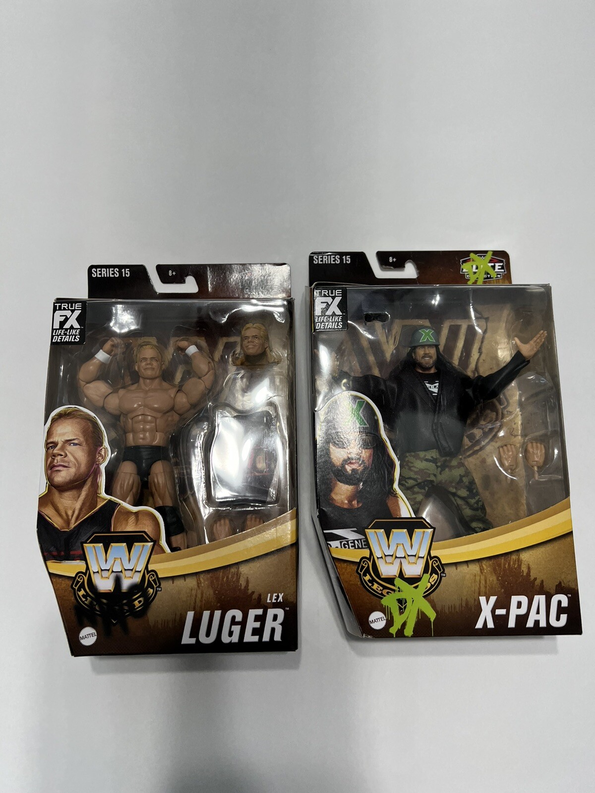 2022 WWE WWF ELITE LEGENDS – Luger & X-PAC (DX) – LOT OF 2 FIGURES SERIES 15
