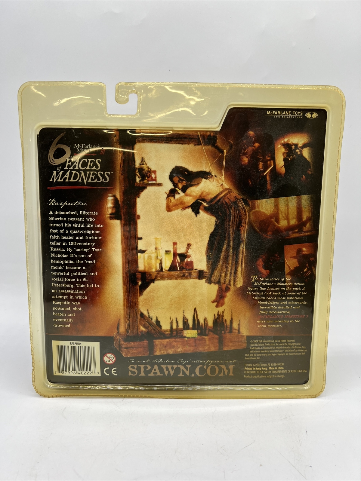 Spawn 6 Faces of Madness Rasputin 1869-1916 Russia McFarlane’s Monsters III