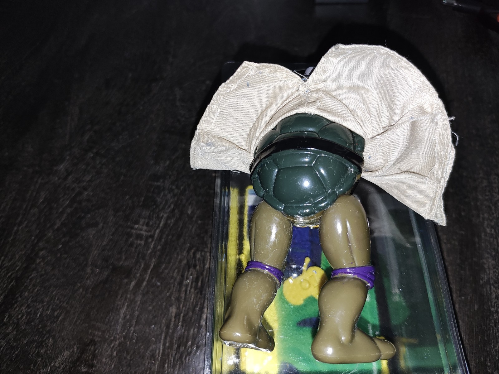 1994 Playmates TMNT Undercover Donatello Yellow accessories w/Card Complete vint