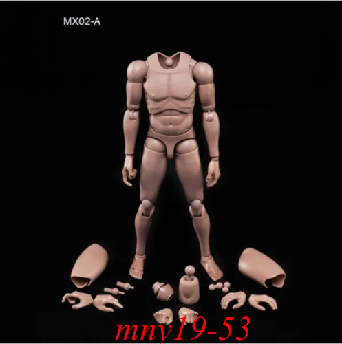 MX02-A 1/6 Europe Skin Male Figure Body Model Toy Fit 12in Head with Neck