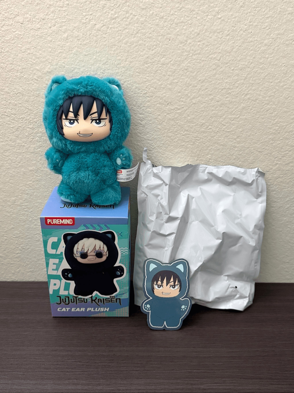 Puremind Jujutsu Kaisen Cat Ear Plush Keychain Blind Box – Toji Fushiguro