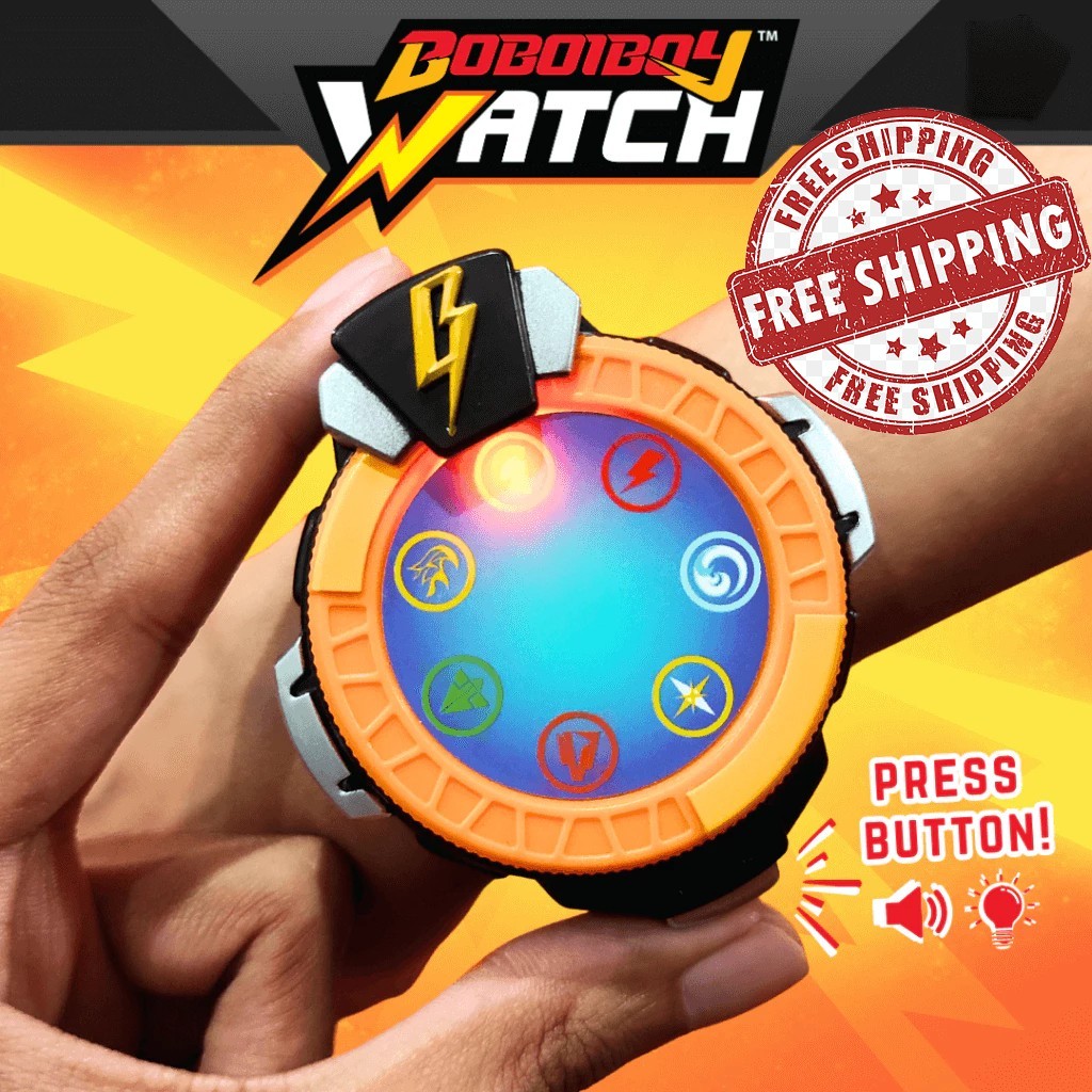 BOBOIBOY ELEMENTAL Watch with SOUNDS and LIGHT ORIGINAL Kids Gift FREE SHIPPING