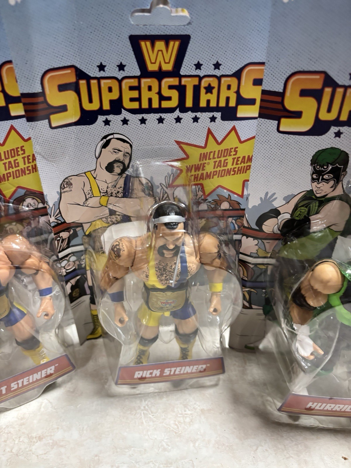 WWE Superstars Series 16 Rob Van Dam, Hurricane, Scott & Rick Steiner Bent Card
